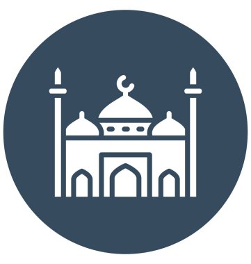 Bina, kolayca yayına hazırlamak olabilir veya değişikliğin izole vektör simgesi bina islam.