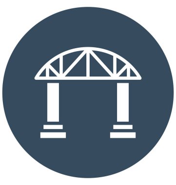 Köprü, kolayca olabilen izole vektör simge Düzenle veya değişikliğin otoyolu.