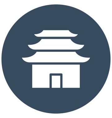 Çin, kolayca Bahçe izole vektör simge Düzenle veya değişikliğin.