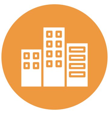 Kolayca olabilen izole vektör simgesi Bina mimari, düzenlemek veya değişikliğin.