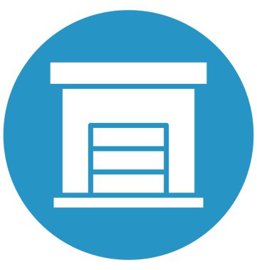 Güvenli depolama, depolama, kolayca olabilen izole vektör simge Düzenle veya değişikliğin.