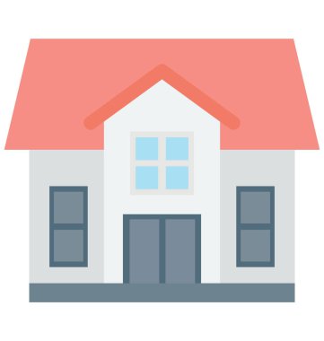 Kolayca değiştirilebilir veya düzenleme aile ev renk vektör simgesi 