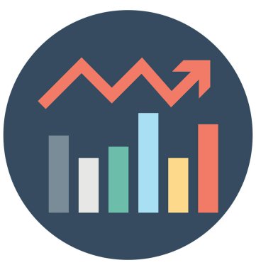 Kolayca değiştirilebilir veya düzenleme büyüme grafik renk vektör simgesi 