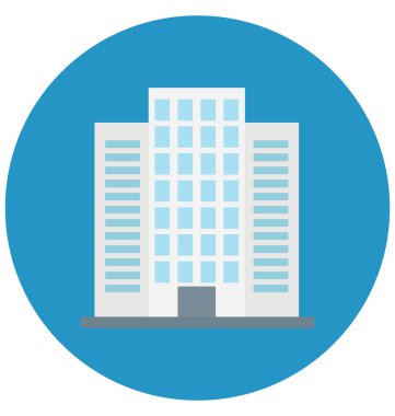 Kolayca değiştirilebilir veya düzenleme gökdelen renk vektör simgesi 