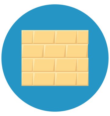 Kolayca değiştirilebilir veya düzenleme tuğla duvar rengi vektör simgesi 