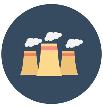 Kolayca değiştirilebilir veya düzenleme nükleer bitki renk vektör simgesi 