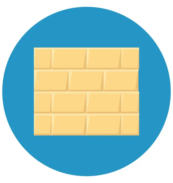 砖块墙颜色矢量图标 可以很容易地修改或编辑 — 图库矢量图片