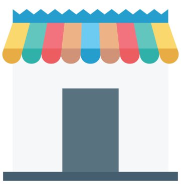 Renk izole simgesi ve kolayca değiştirilebilir veya düzenlediğiniz vektör alışveriş