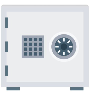 Locker Color Icon isolated and Vector that can be easily modified or edit