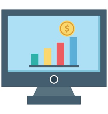 Online grafik renk simgesi izole ve vektör bu kolayca değiştirilebilir veya düzenleme
