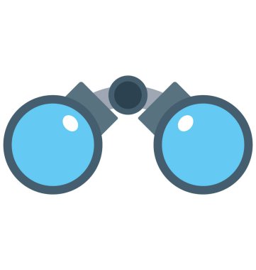 Dürbün renk izole simgesi ve kolayca değiştirilebilir veya düzenlediğiniz vektör