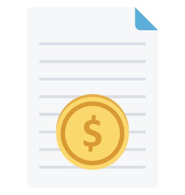 Bill renk izole simgesi ve kolayca değiştirilebilir veya düzenlediğiniz vektör