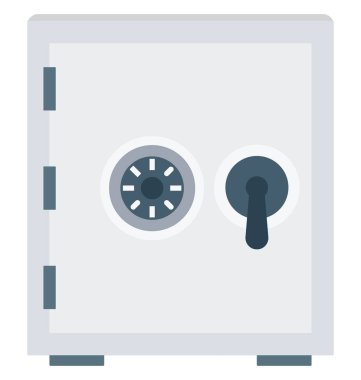 Locker Color Icon isolated and Vector that can be easily modified or edit