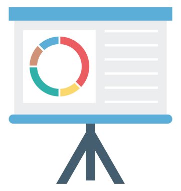 Flip Chart renk izole vektör kolayca değiştirilebilir veya Düzenle simgesini