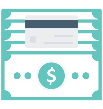 Para birimi yığın renk izole vektör kolayca değiştirilebilir veya Düzenle simgesini