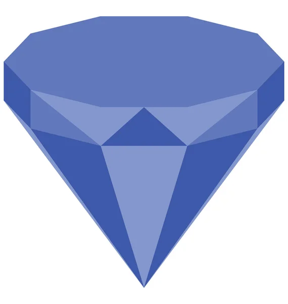 Icono Color Diamante Aislado Vector Que Puede Modificar Editar Fácilmente — Archivo Imágenes Vectoriales