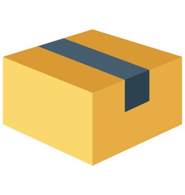 Delivery Box Color Isolated Vector Icon that can be easily modified or edit