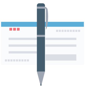 Cheque Color Isolated Vector Icon that can be easily modified or edit