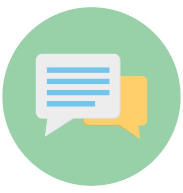 Kolayca değiştirilebilir veya düzenlediğiniz konuşma balonları izole vektör simgesi