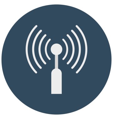 Kolayca değiştirilebilir veya düzenlediğiniz Wifi kule izole vektör simgesi