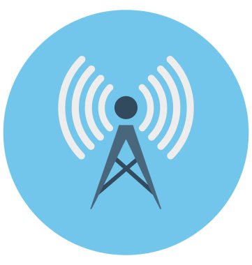 Kolayca değiştirilebilir veya düzenlediğiniz Wifi kule izole vektör simgesi