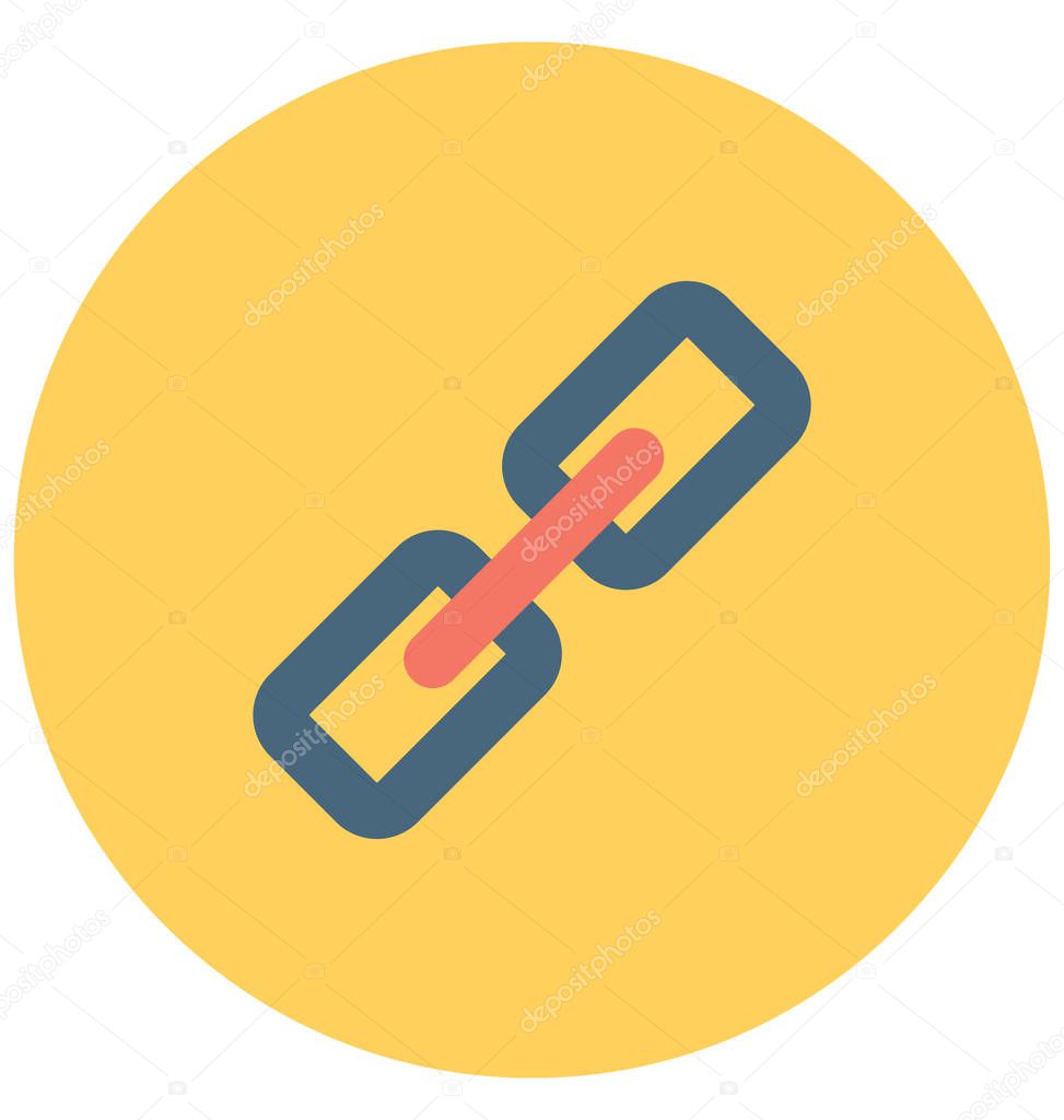 Link Isolated Vector icon that can be easily modified or edit