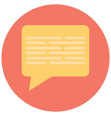 Kolayca değiştirilebilir veya düzenlediğiniz konuşma kabarcıklar izole vektör simgesi