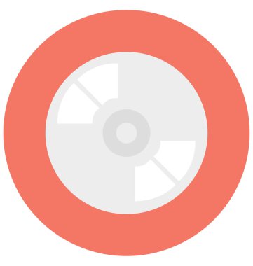 Kolayca değiştirilebilir veya düzenlediğiniz Cd izole vektör simgesi