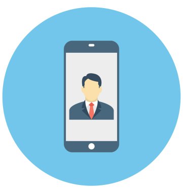 Kolayca değiştirilebilir veya düzenlediğiniz cep yalıtılmış vektör simgesi