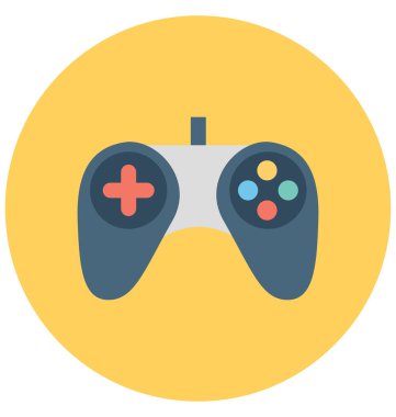 Kolayca değiştirilebilir veya düzenlediğiniz Gamepad izole vektör simgesi