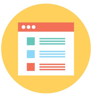 Kolayca değiştirilebilir veya düzenlediğiniz liste öğesi izole vektör simgesi