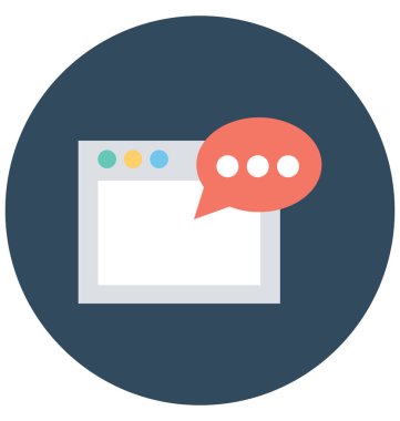 Kolayca değiştirilebilir veya düzenlediğiniz konuşma balonları izole vektör simgesi