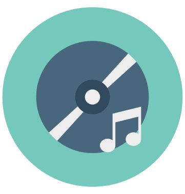 Kolayca değiştirilebilir veya düzenlediğiniz Cd izole vektör simgesi