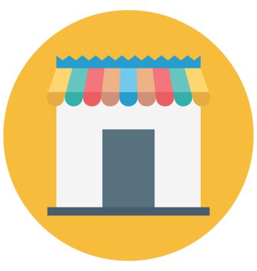 Renk izole simgesi ve kolayca değiştirilebilir veya düzenlediğiniz vektör alışveriş