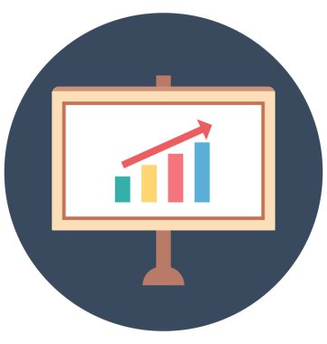 Sunuyu renkli simge izole ve kolayca değiştirilebilir veya düzenlediğiniz vektör grafik