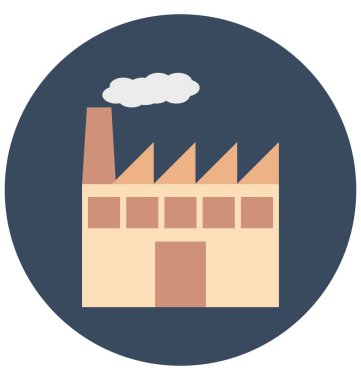 Industry Color Isolated Vector Icon that can be easily modified or edit
