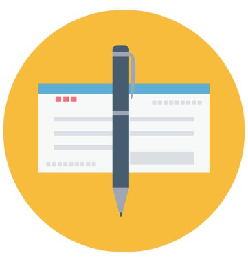 Cheque Color Isolated Vector Icon that can be easily modified or edit