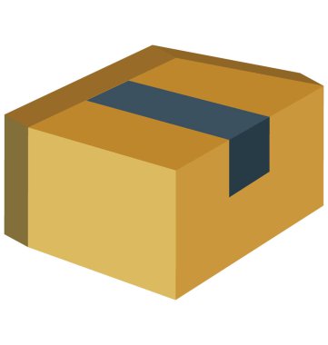 Delivery Box Color Isolated Vector Icon that can be easily modified or edit