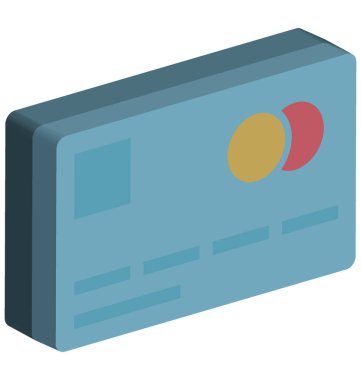 Credit Card Color Icon isolated and Vector that can be easily modified or edit