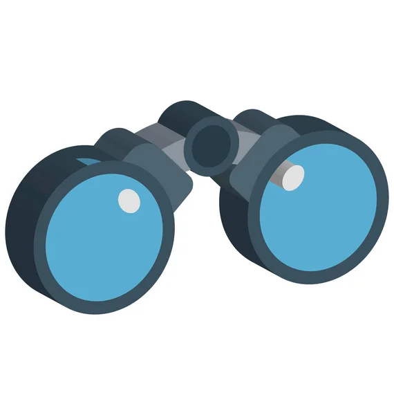 Binoculars Color Icon Isolated Vector Can Easily Modified Edit — Stock Vector