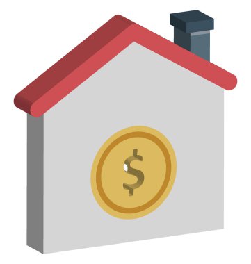 Banka renk izole vektör kolayca değiştirilebilir veya Düzenle simgesini