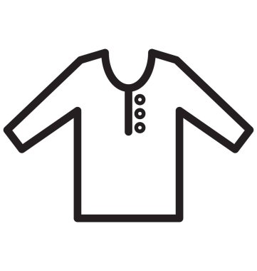 Düz yuvarlak boyun t-shirt izole vektör kolayca değiştirilebilir veya Düzenle simgesini