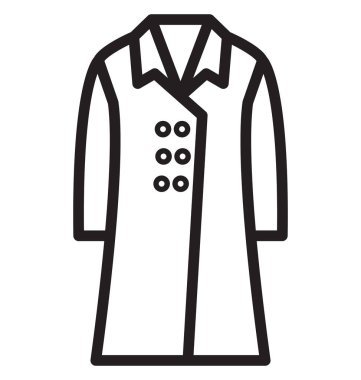 Uzun kat kolayca değiştirilebilir veya düzenlediğiniz izole vektör simgesi