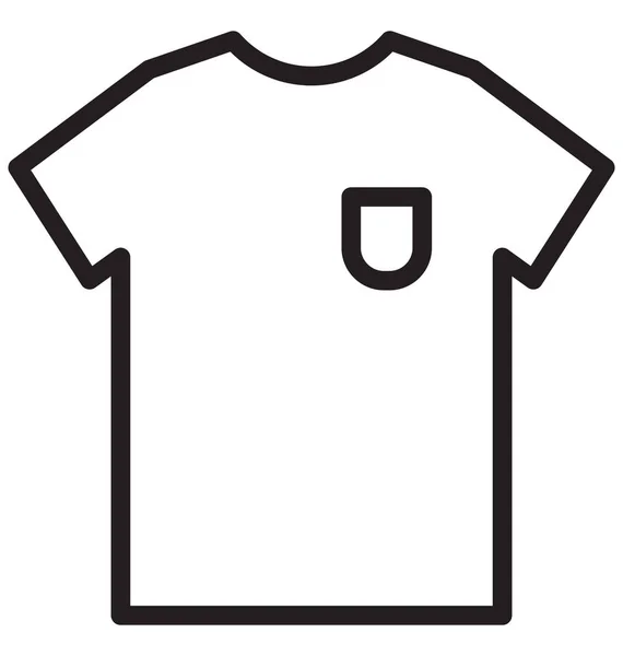 Mouw Shirt Geïsoleerde Vector Icon Die Moeiteloos Kunnen Worden Gewijzigd — Stockvector