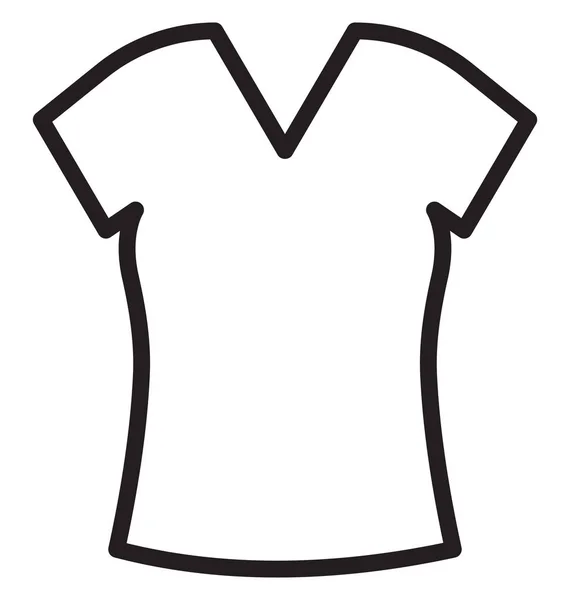 Blusa Algodón Icono Vectorial Aislado Que Puede Modificar Editar Fácilmente — Archivo Imágenes Vectoriales