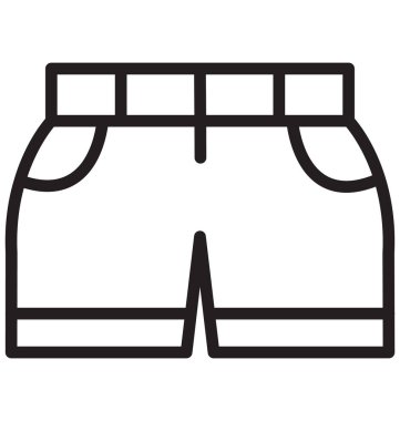 Jokey kolayca değiştirilebilir veya düzenlediğiniz izole vektör simge şort