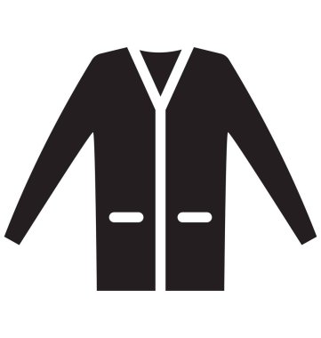 Akrilik moda kazak kolayca değiştirilebilir veya düzenlediğiniz izole vektör simgesi