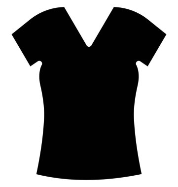 Pamuk bluz kolayca değiştirilebilir veya düzenlediğiniz izole vektör simgesi