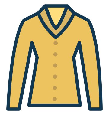 Casual Gömlek kolayca değiştirilebilir veya düzenlediğiniz izole vektör simgesi