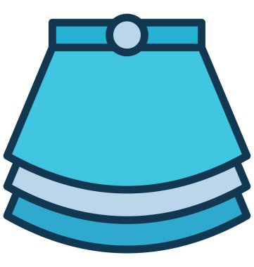 Pamuk pilili etek kolayca değiştirilebilir veya düzenlediğiniz izole vektör simgesi